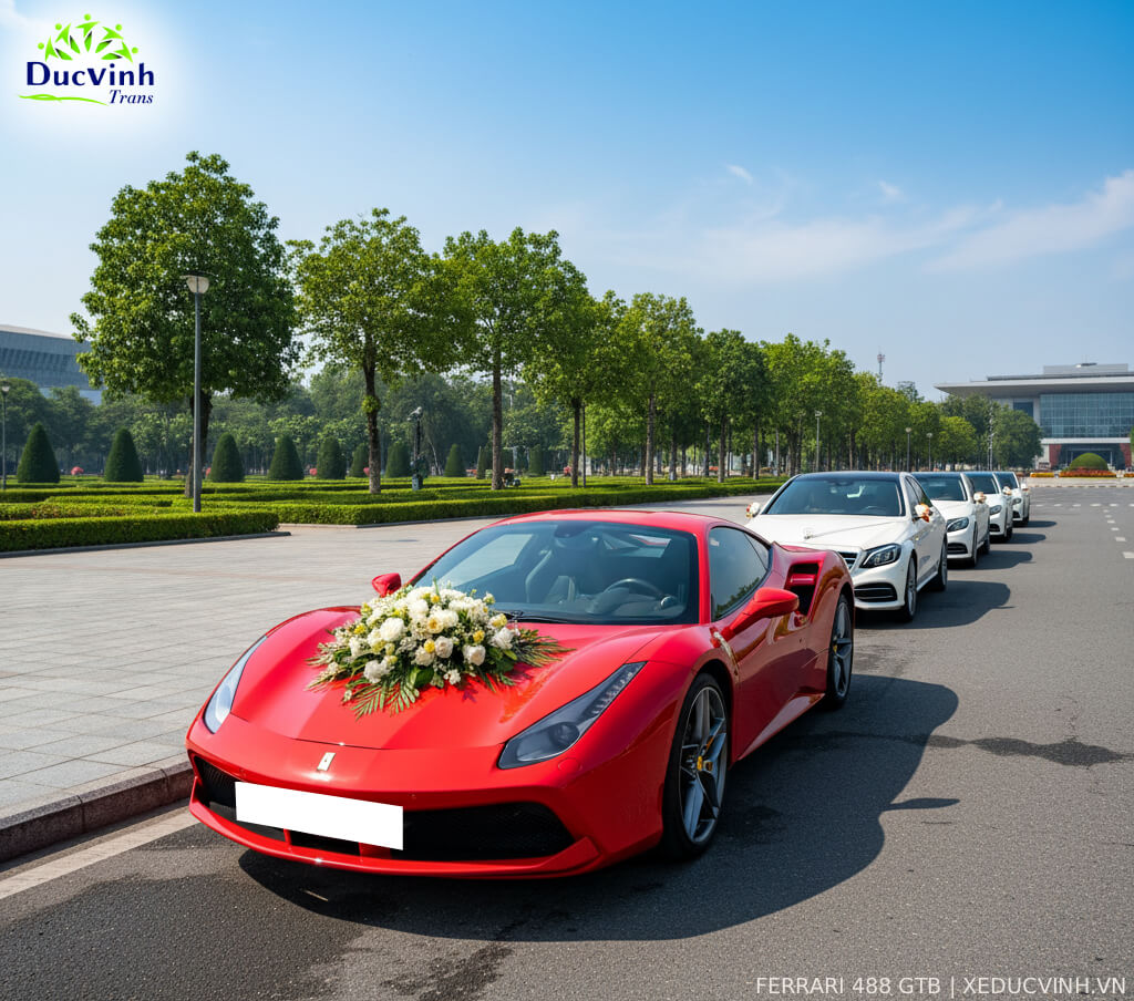 Cho Thuê Siêu Xe Cưới Ferrari 448 GTB Sang Trọng