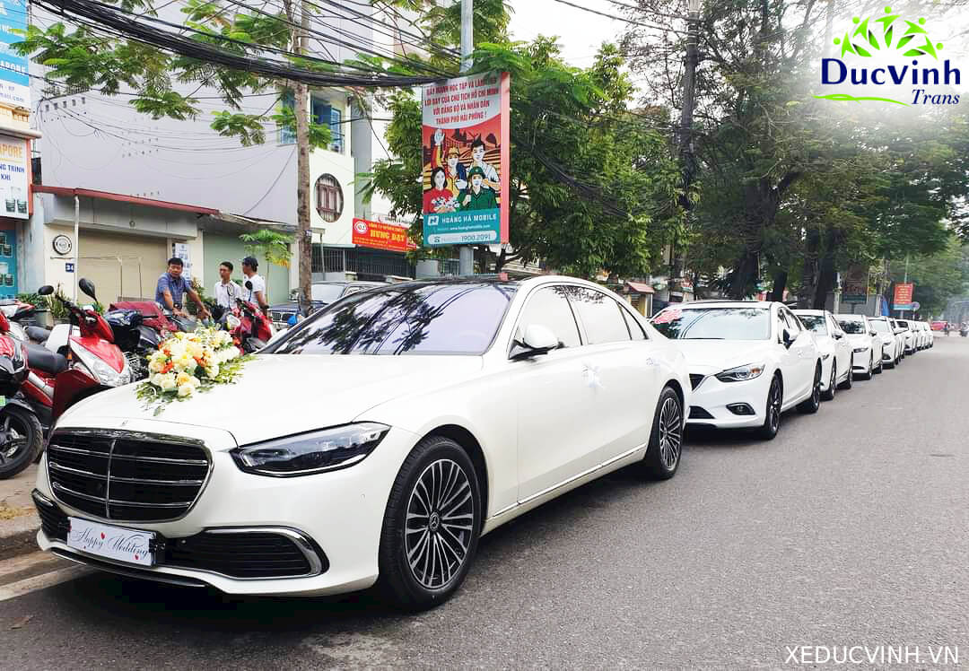 Cho Thuê Xe Cưới Hạng Sang Mercedes S Màu Trắng